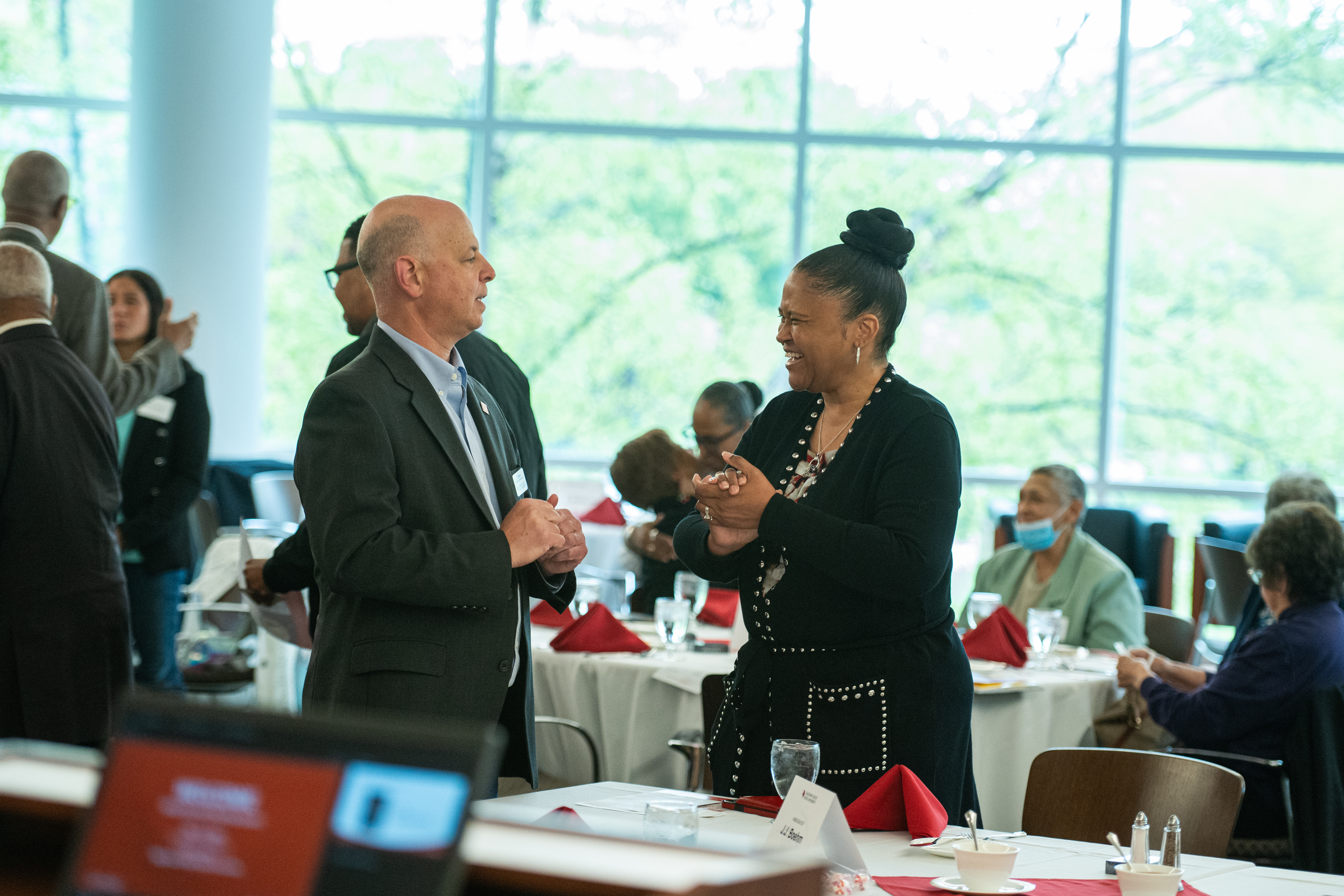 guests speaking at the external diversity council luncheon